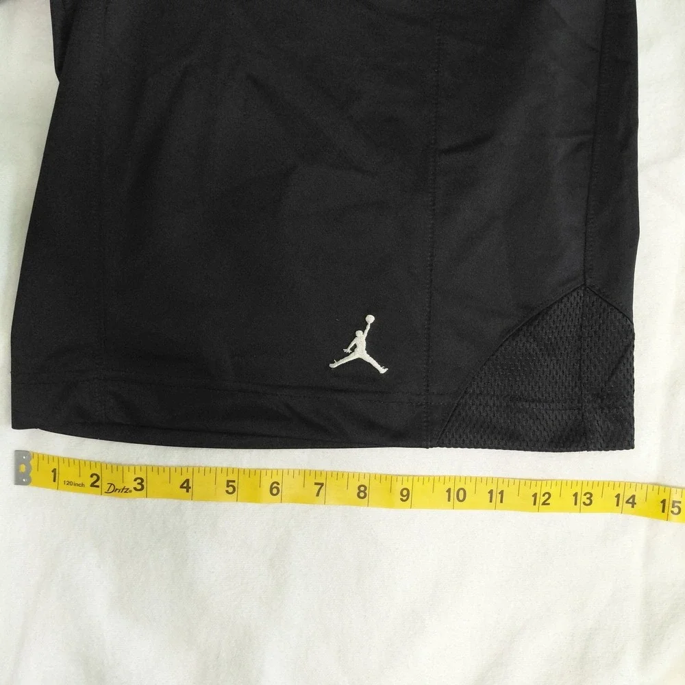 Air Jordan Shorts Jumpman Basketball Mens Size Medium Black Drawstring
